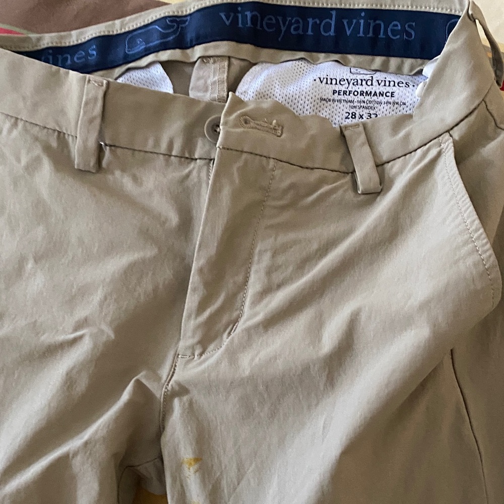 Vineyard Vines Tan Performance Trousers